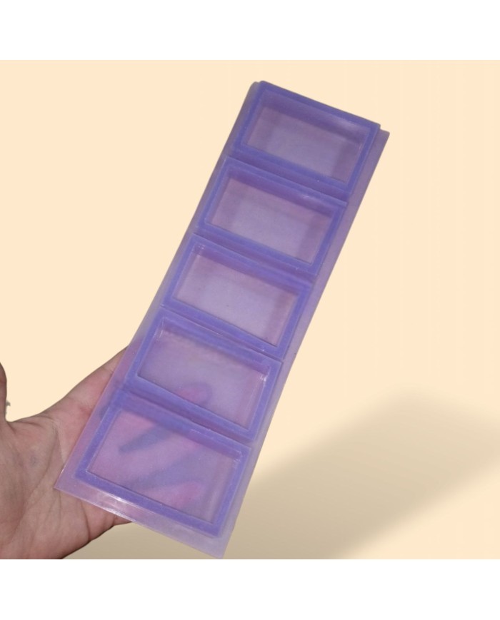 Reçine Epoksi Sabun Mum Silikon Kalıp 8x4x2 cm