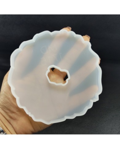 Kenar Dalgalı bardak altlığı Reçine Epoksi Kalıp -Kod:252