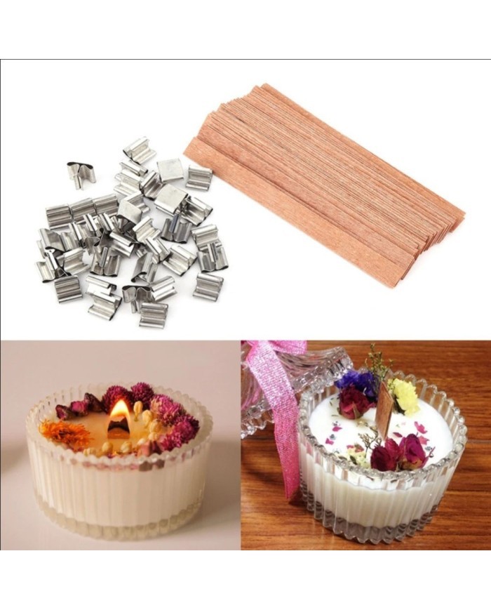 Ahşap Şömine Fitili  10 Adet Set - 40mm x 30 mm