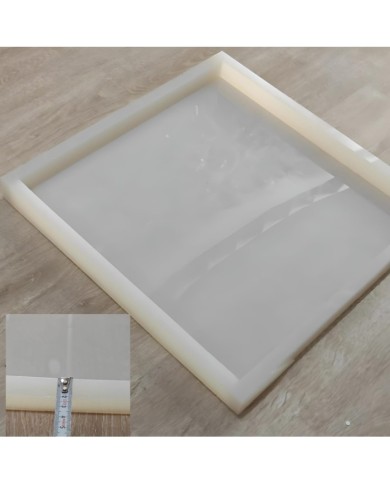 Kare 50 cm x 50 cm 4 Cm Derinlik Masa Sehpa Epoksi Silikon Kalıp