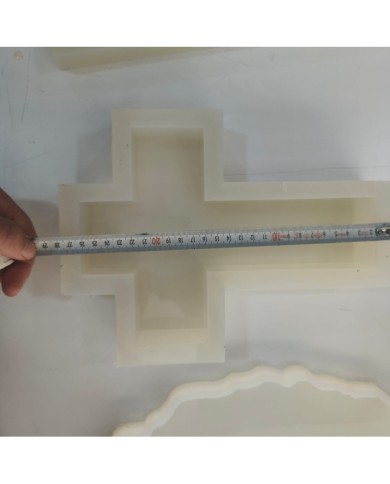 Haç Silikon Kalıp – 28 cm Uzunluk | 21 cm Genişlik | 4 cm Derinlik