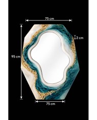 ASİMETRİK RESİM VE AYNA ÇERÇEVESİ 95 X 75 X 2 CM