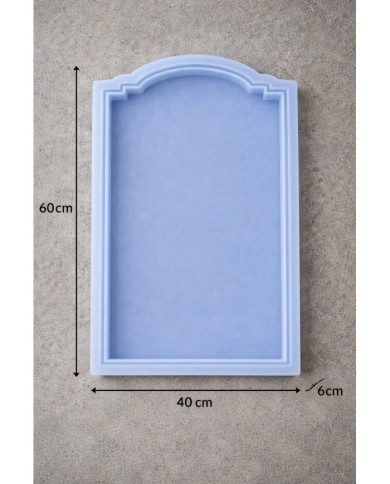 40x60 cm Büyük Kemerli Silikon Kalıp (6 cm Derinlik) - Beton, Alçı ve Epoksi İçin Dekoratif Kalıp