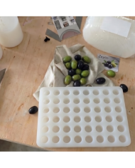 72'li  2cm Gerçekçi Zeytin Silikon Kalıbı - Salkım Sabun, Mum ve Epoksi İçin Çoklu Döküm
