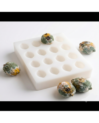 Doğal Çürümüş/Küflü Dokulu 20'li Limon Sabun Kalıbı (6x4 cm)