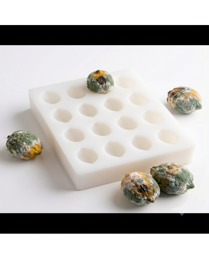 Doğal Çürümüş/Küflü Dokulu 20'li Limon Sabun Kalıbı (6x4 cm)