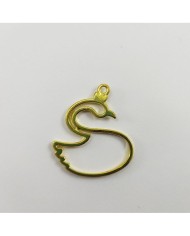 Kuğu Model Reçine Metal Kolye Ucu