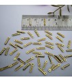 Pleksi,Bijuteri ve Oyalık Pullar  gold 2x12mm M 325 -100gr