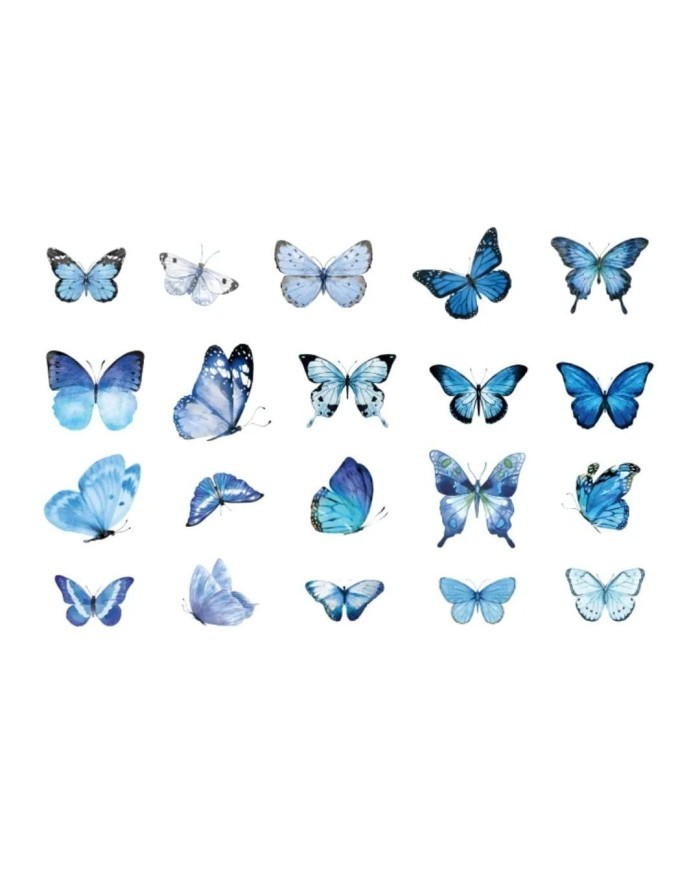 1 Paket - Kelebek Sticker