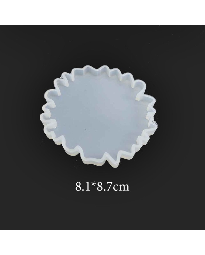 Bardak Altı Tırtıklı Epoksi,Mum,Sabun ve Beton Kalıbı -Kod: 32