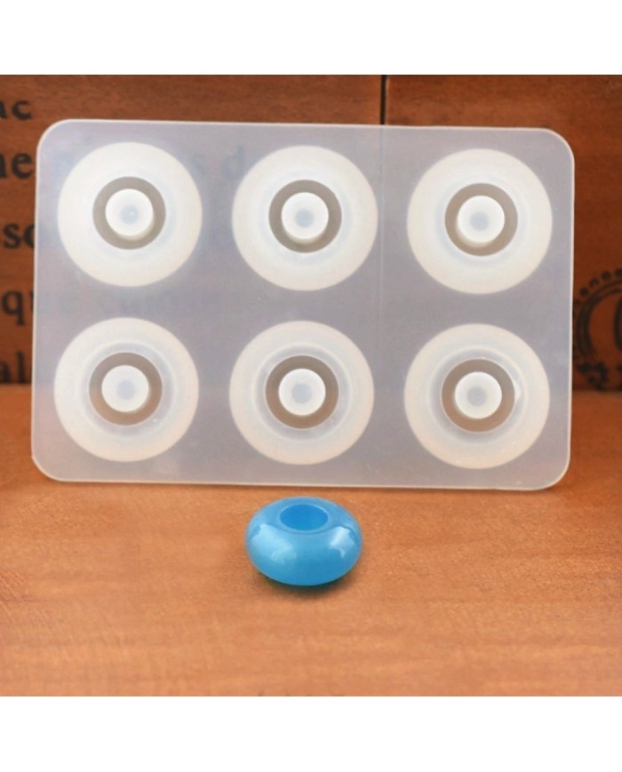 İnce Yassı 16 mm Şambala Boncuk Reçine Epoksi Kalıp -Kod:92