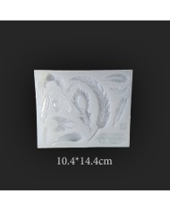 Reçine Epoksi ve Sabun Mini Yapraklar Kalıbı - Kod:104