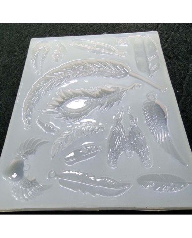 Reçine Epoksi ve Sabun Mini Yapraklar Kalıbı - Kod:104