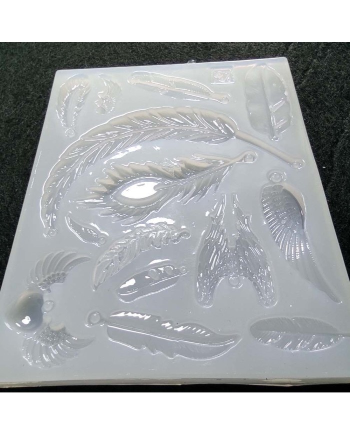 Reçine Epoksi ve Sabun Mini Yapraklar Kalıbı - Kod:104