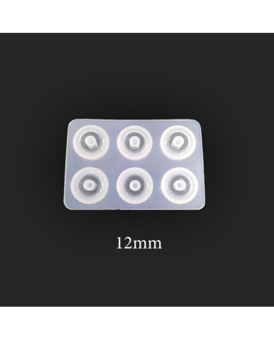 12 mm İnce Yassı Şambala Boncuk Reçine Epoksi Kalıp -Kod:91