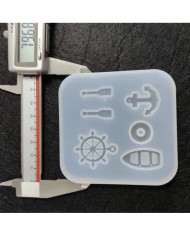 Minik Tekne Figürleri Reçine Epoksi Kalıbı -Kod:108