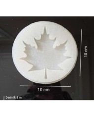 5 Adet - Çınar Yaprağı - Hobi Silikon Kalıbı- Kod: