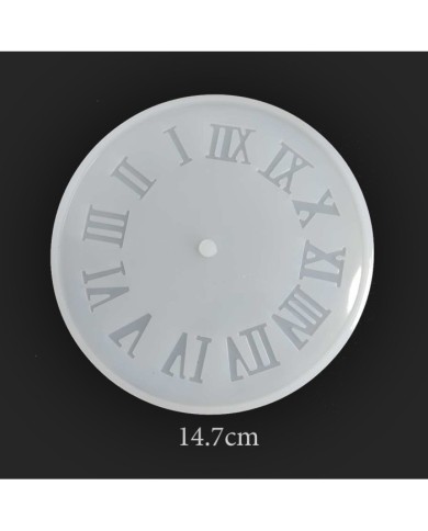 Reçine Epoksi ve Beton Roma Rakamlı Saat Kalıp -Kod:196