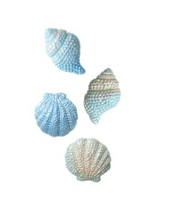 Reçine Epoksi,Mum,Sabun ve Beton Deniz Kabuğu Kalıbı -Kod:34