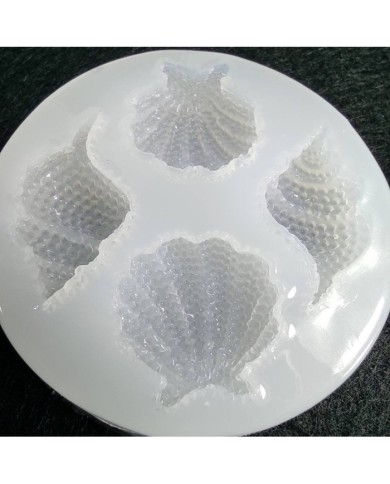 Reçine Epoksi,Mum,Sabun ve Beton Deniz Kabuğu Kalıbı -Kod:34