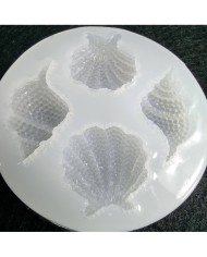 Reçine Epoksi,Mum,Sabun ve Beton Deniz Kabuğu Kalıbı -Kod:34