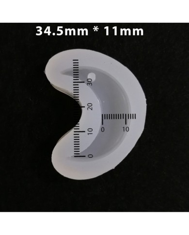 Reçine Epoksi Kalıp - Delikli Ay - E11K