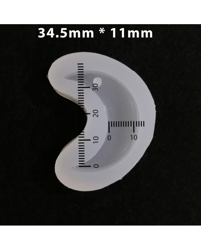 Reçine Epoksi Kalıp - Delikli Ay - E11K