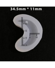 Reçine Epoksi Kalıp - Delikli Ay - E11K