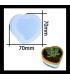 Kalp Epoksi ve Beton Silikon Kalıbı- Kod:403