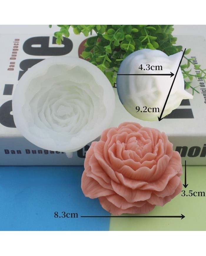 Şakayık Çiçeği Epoksi Mum ve Beton Kalıbı - Kod: 971B