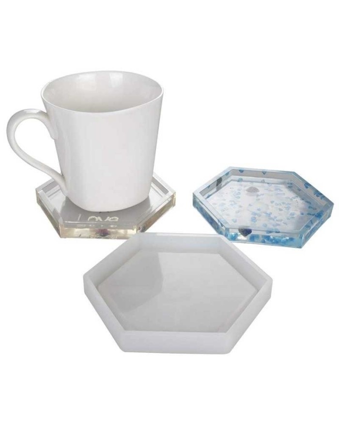 Reçine Epoksi ve Beton Kalıbı Bardak Altı - Kod: 20