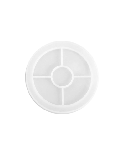 Yuvarlak Bardak Altı Reçine Epoksi Silikon Kalıbı - Kod: 19