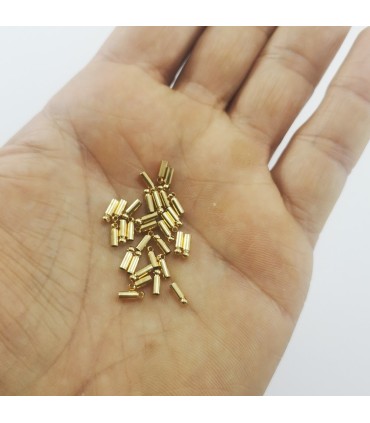 Huni Boncuk Kapak - Boncuk Şapkası - 6 mm - Gold - 25 Adet