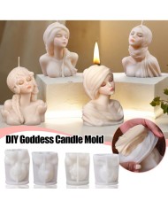 80 Lerin Kadını Mum Beton Silikon Kalıp Kod 1257B