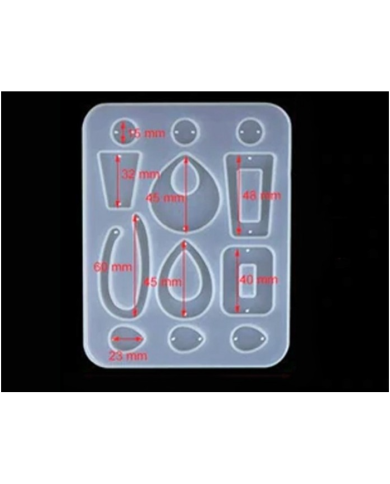 EPOKSİ REÇİNE SİLİKON KALIP - ÇOKLU KÜPE - 211