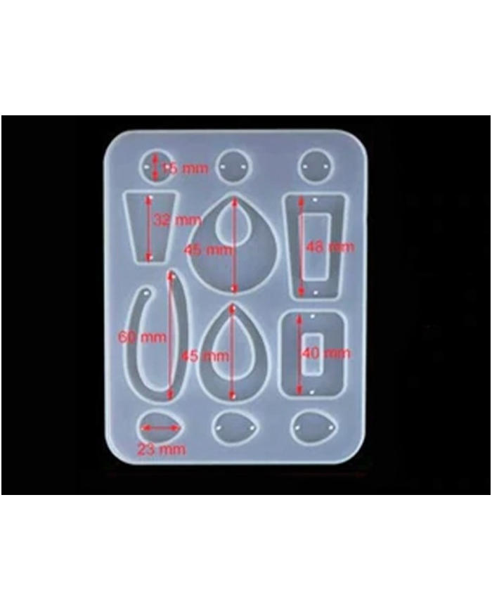 EPOKSİ REÇİNE SİLİKON KALIP - ÇOKLU KÜPE - 211