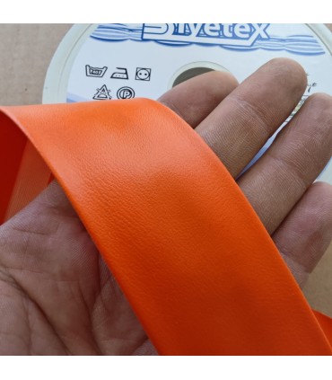 4 cm Biyetex Deri Biye - Turuncu - 250 Metre