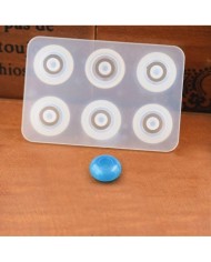 12 mm İnce Yassı Şambala Boncuk Reçine Epoksi Kalıp -Kod:91