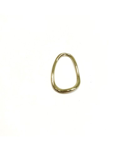 Burgu Oval Metal Kolye Ucu