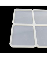 Kare Dörtlü Silikon Kalıp - Reçine Epoksi Kalıp - ÇB1