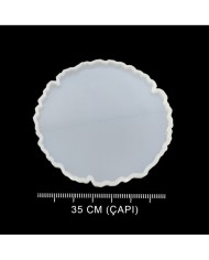 Tepsi Reçine Epoksi Kalıp - Güneş 2 - T5