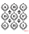 Home Decor Midi Stencil 22*22 cm hdm-14