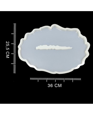 Dalgalı Tepsi Reçine Epoksi Kalıp - T10