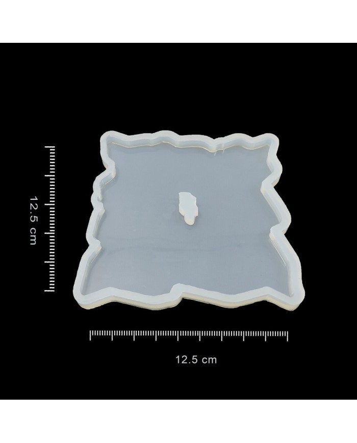 Delikli Bardak Altı Reçine Epoksi Kalıp - Kare -B8