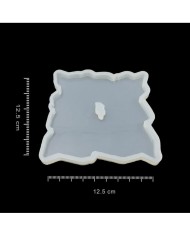 Delikli Bardak Altı Reçine Epoksi Kalıp - Kare -B8