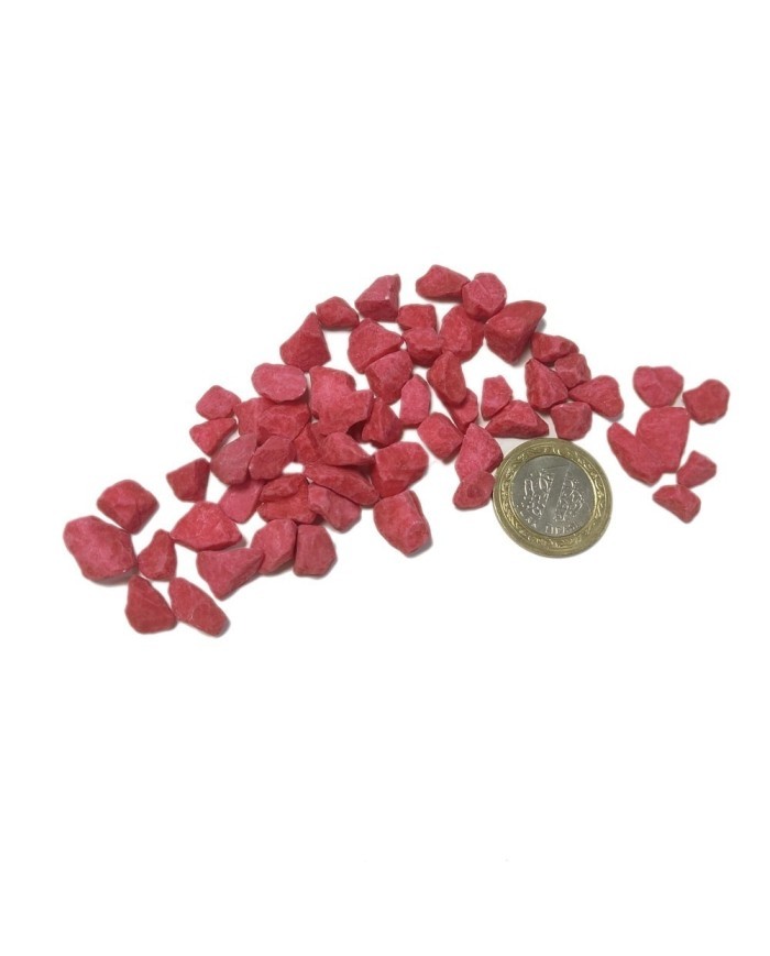 İri Çakıl Taşı - Kırmızı - 100 gr