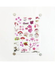 Reçine Epoksi Sticker - Pembe