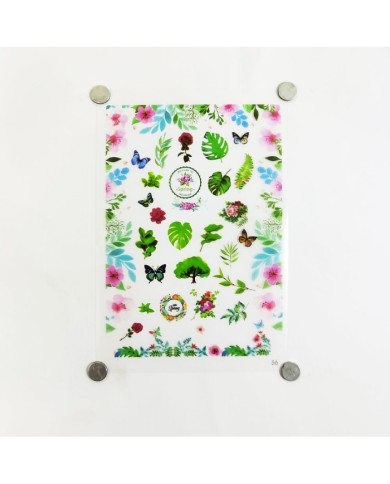 Reçine Epoksi Sticker - Yaprak 4