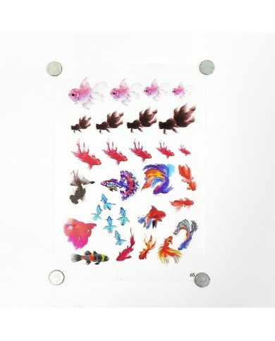 Reçine Epoksi Sticker - Balık 2