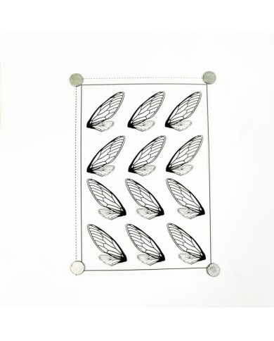 Reçine Epoksi Sticker - Kanat 2